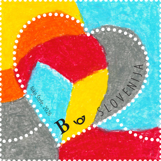 Voščilna znamka - ljubezen 