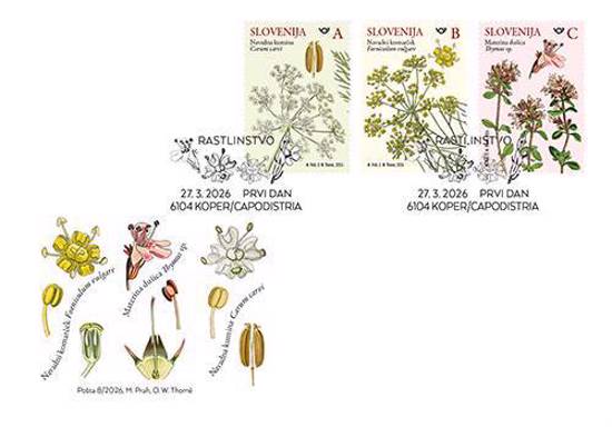 Rastlinstvo – divje začimbe – znamke 