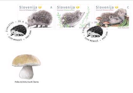 Živalstvo - Beloprsi jež - znamke